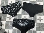 Set van drie slips van Gothicana Maat XXL, Kleding | Dames, Slip, Set van drie slips van Gothicana Maat XXL, Zwart, Ophalen of Verzenden