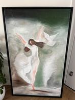 Dansende vrouw heilige geest schilderij olieverf, Ophalen, Minder dan 50 cm, Zo goed als nieuw, Schilderij