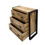 Industrieel Vintage Houten Ladekast Retro Dressoir Mangohout, Huis en Inrichting, Kasten | Ladekasten, Info@dehanzeherten.nl, Vintage, Industrieel, Retro