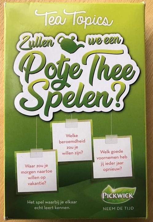 Zullen we een Potje Thee spelen / Tea Topics - ZGAN, Hobby en Vrije tijd, Gezelschapsspellen | Kaartspellen, Zo goed als nieuw