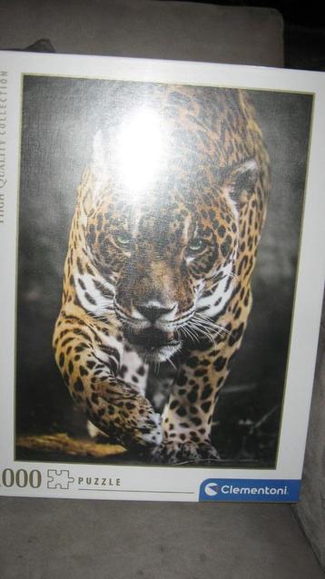 Puzzel. 1000 stukjes, Tijger. Merk : Clementoni. { nieuw } beschikbaar voor biedingen