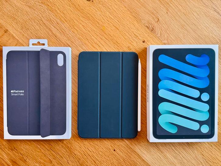 iPad Mini 7 (A17 pro) 128 gb wifi, Pencil Pro, smart cover, Computers en Software, Apple iPads, Zo goed als nieuw, Apple iPad Mini