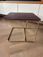 Metalen bijzettafel, Ophalen, Minder dan 55 cm, Metaal of Aluminium, Vierkant