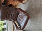 Bruin leren fauteuil, Huis en Inrichting, Fauteuils, Ophalen