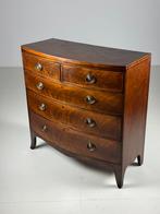 Bowfront ladekast Commode 19e eeuw antiek, Ophalen, Gebruikt, 25 tot 50 cm, Minder dan 100 cm