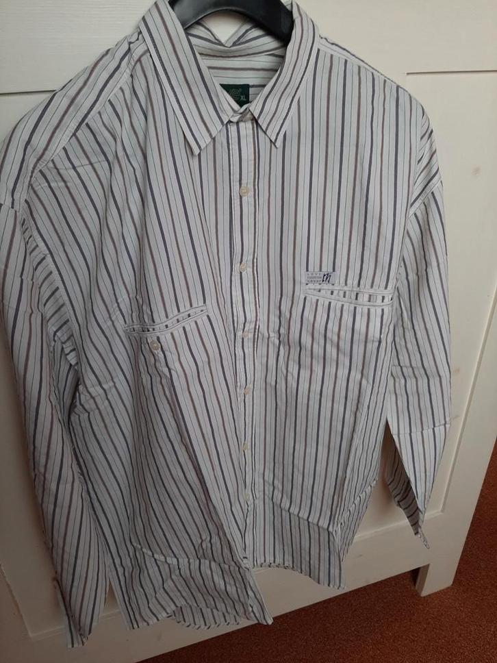 Love heren overhemd gestreept maat XL, Kleding | Heren, Overhemden, Zo goed als nieuw, Halswijdte 43/44 (XL), Overige kleuren