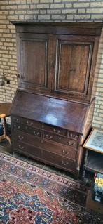 Fraaie antieke secretaire / klepbureau met boekenopstand., Antiek en Kunst, Ophalen