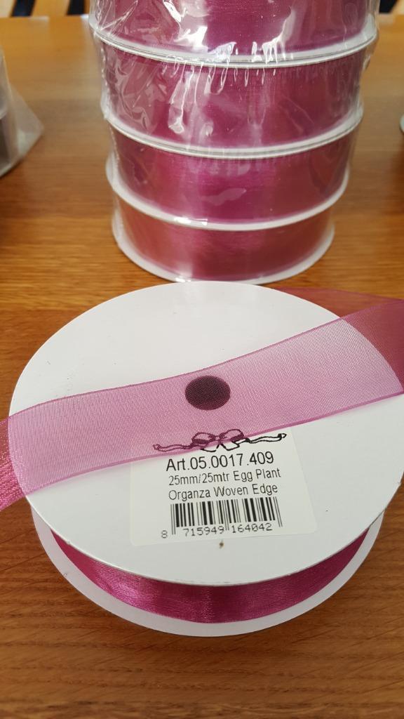 Organza KERST lint, Hobby en Vrije tijd, Naaien en Fournituren, Nieuw, Lint, Band of Elastiek, Ophalen