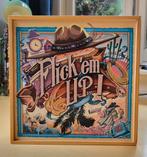 Flick 'em Up! Bordspel deluxe houten versie + uitbreidingen, Vijf spelers of meer, Ophalen of Verzenden, Zo goed als nieuw, Pretzel Games