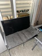 Tuinbank met kussen, Tuin en Terras, Tuinbanken, Ophalen of Verzenden, Zo goed als nieuw, Rvs