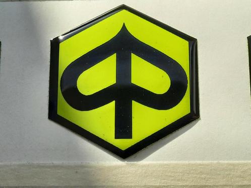 Gel embleem Piaggio zip fluor geel, Fietsen en Brommers, Brommers | Tuning en Styling, Nieuw, Ophalen of Verzenden
