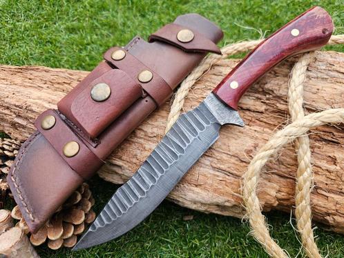 Bushcraft Jachtmes Stabilizer Hout Camping Outdoor mes, Verzamelen, Militaria | Algemeen, Landmacht, Nederland, Ophalen of Verzenden