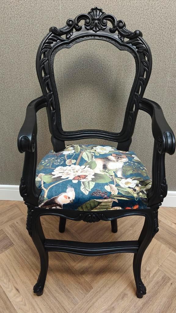 Oude brocante kinderstoel - Klusproject, Antiek en Kunst, Antiek | Meubels | Stoelen en Banken, Ophalen
