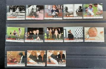 13 postzegels Koninklijk Huis 2003-2004 (gestempeld) Nl. beschikbaar voor biedingen