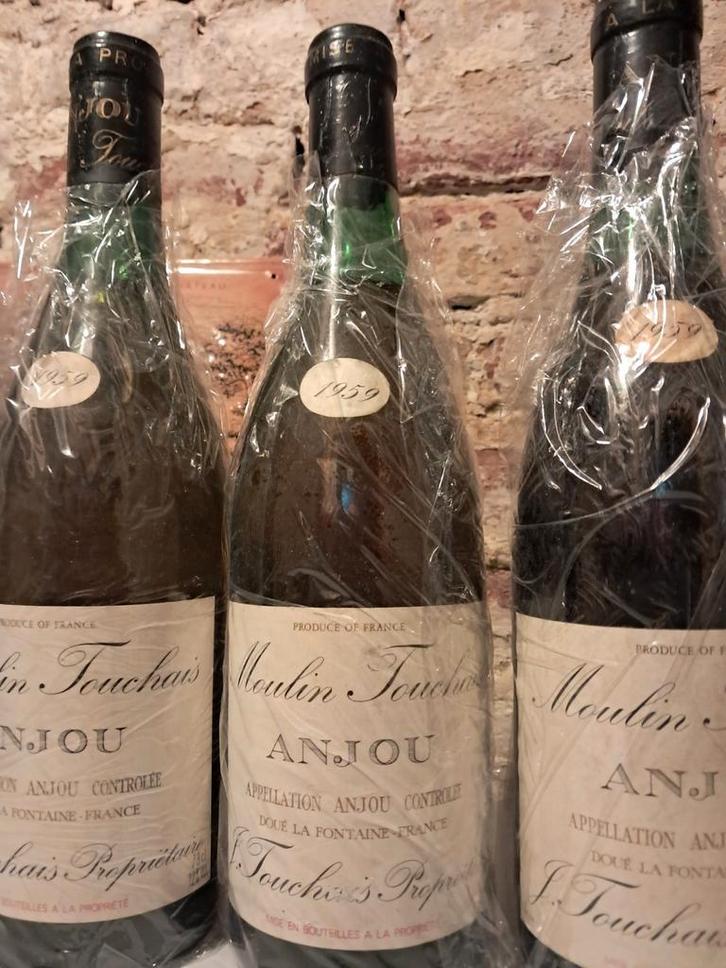 Anjou Loire Wijn 1959 - Topjaar!, Verzamelen, Wijnen, Gebruikt, Witte wijn, Frankrijk, Ophalen of Verzenden