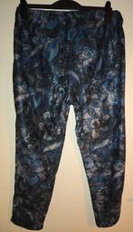 Stretch pantalon broek Laurie blauw bloem 46 ZGAN!, Blauw, Maat 46/48 (XL) of groter, Ophalen of Verzenden, Zo goed als nieuw