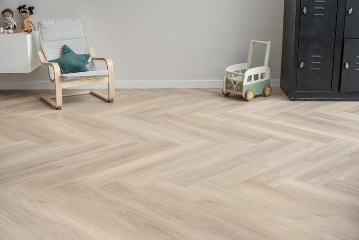Floer Walvisgraat PVC–Orka -Plak PVC - Nu met Gratis lijm!, Huis en Inrichting, Stoffering | Vloerbedekking, Nieuw, Overige typen