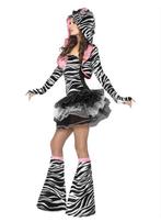 Carnaval sexy zebra (mt. XS/S), Ophalen of Verzenden, Zo goed als nieuw, Maat 36 (S), Carnaval