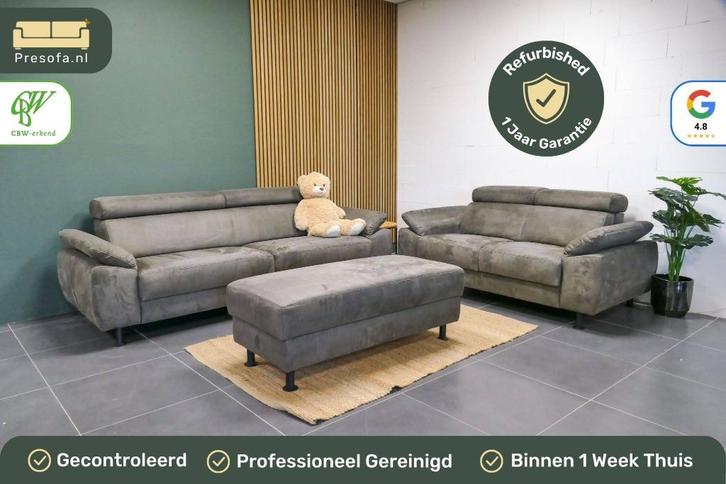 Rechte bank set 2 + 3 zits INHOUSE [Refurbished], Huis en Inrichting, Banken | Bankstellen, Zo goed als nieuw, Rechte bank, Vierpersoons of meer