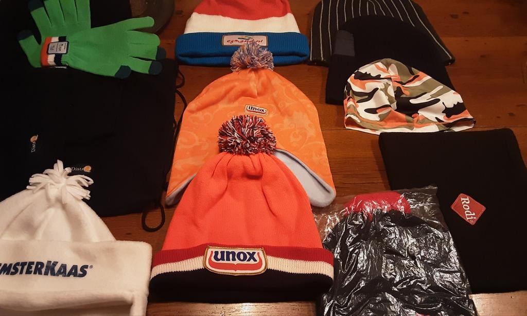 Diverse mutsen, sjaals en handschoenen. Unox Palm Beemster, Kleding | Heren, Mutsen, Sjaals en Handschoenen, Nieuw, Muts, Overige maten