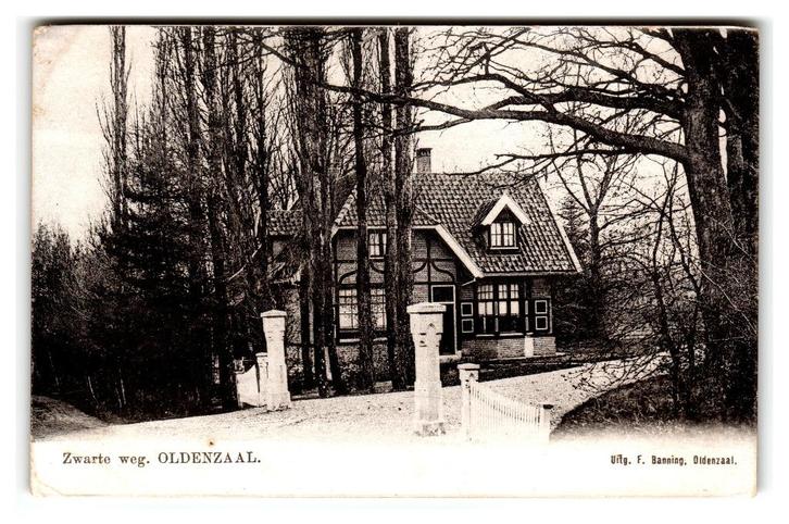 Oldenzaal, Zwarte weg, Verzamelen, Ansichtkaarten | Nederland, Ongelopen, Overijssel, Voor 1920, Verzenden