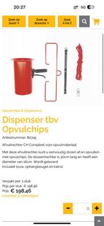 Dispenser tbv, opvulchips, Ophalen