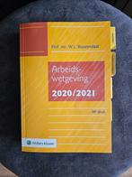 Arbeidswetgeving 2020/2021, Boeken, Overige wetenschappen, Ophalen of Verzenden, Zo goed als nieuw, Wolters Kluwer