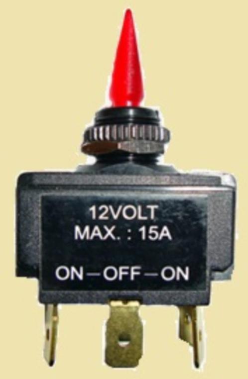 078455 Wipschakelaar. 6-polig en 3 posities. 15A/12V. € 9,95, Watersport en Boten, Accessoires en Onderhoud, Nieuw, Binnenverlichting