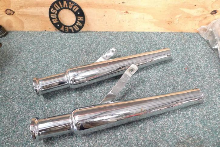 Uitlaatdemper set universeel, Motoren, Onderdelen | Harley-Davidson, Gebruikt, Ophalen