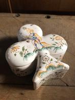 Antiek Frans Porseleinen Klaver Vier Dekselpotje - 1900, Antiek en Kunst, Ophalen of Verzenden