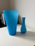 Blauwe vazen, Huis en Inrichting, Woonaccessoires | Vazen, Ophalen, Gebruikt, Blauw, Glas