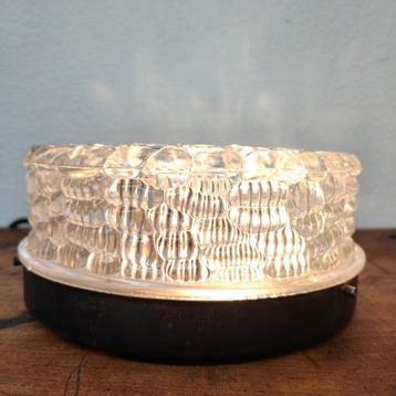Vintage plafonniere retro Mid Century glazen plafondlamp 05 beschikbaar voor biedingen