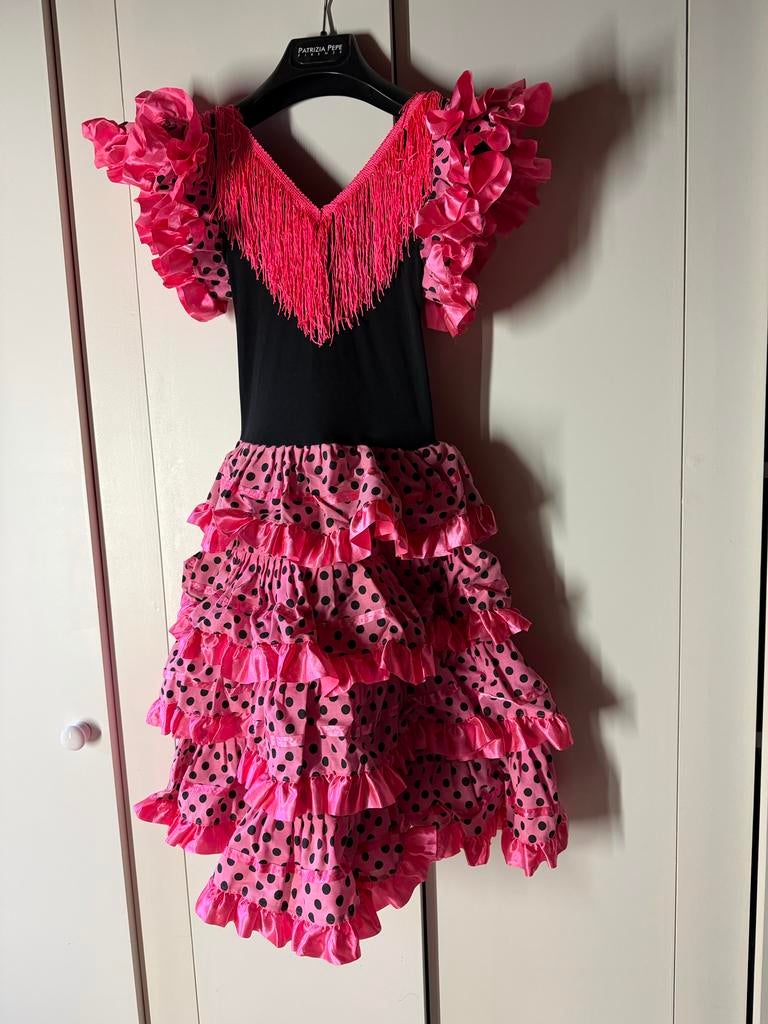 Spaanse jurk voor kind 6-9 jaar, Ophalen of Verzenden, Meisje