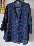 Paprika tuniekje /blouse blauw kersmotief maat 42/44, Kleding | Dames, Ophalen of Verzenden, Zo goed als nieuw, Maat 42/44 (L)