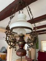 Oude olielamp, nu elektrisch (2 stuks), Antiek en Kunst, Antiek | Lampen, Ophalen of Verzenden