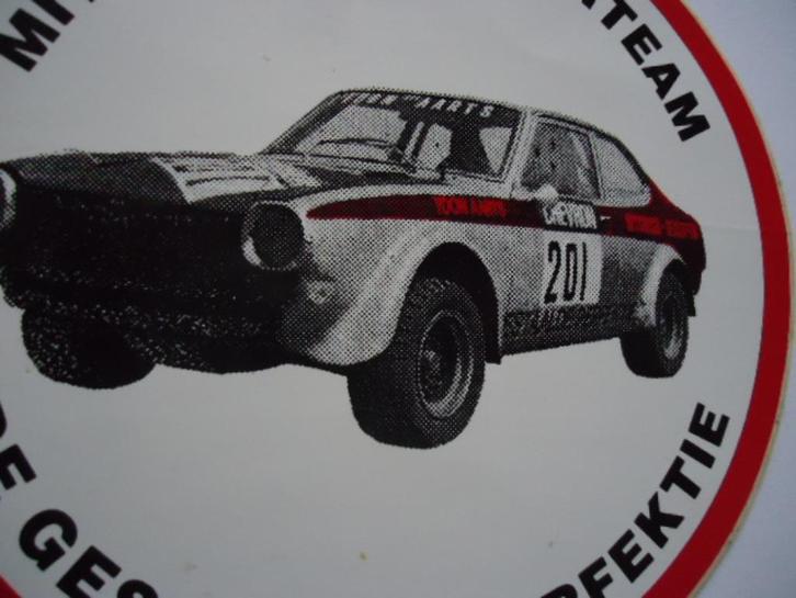 sticker oud Toon AARTS Mitsubishi LANCER dealer autocross ra, Verzamelen, Stickers, Zo goed als nieuw, Bedrijf of Vereniging, Verzenden