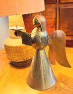 Koperen kandelaar engel, Ophalen of Verzenden, Koper of Brons