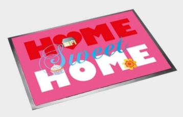 Feestelijke deurmat Home Sweet Home te koop