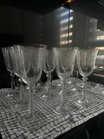 Vintage glazen wijnglazen set, Ophalen of Verzenden