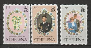 TSS Kavel 810157 St Helena  Pf  minr 342-344 Diana royal Moo beschikbaar voor biedingen