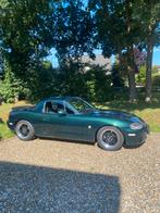 Mazda MX-5 1.6 I 2002 Groen, Achterwielaandrijving, 4 cilinders, Cabriolet, Handgeschakeld