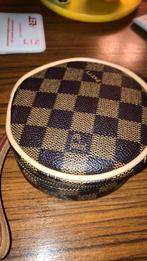 Mooie echt leer ronde tasje voor make up handig nieuw, Ophalen of Verzenden, Nieuw, Zwart