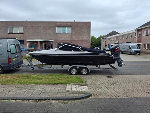 Speedboot met 250 pk yamaha 2takt, Watersport en Boten, Speedboten, Gebruikt, 6 meter of meer, Benzine, Minder dan 70 pk, Polyester