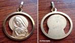 Oud verguld hangertje, Maria en kindje Jezus., Sieraden, Tassen en Uiterlijk, Kettinghangers, Verzenden, Zo goed als nieuw, Goud