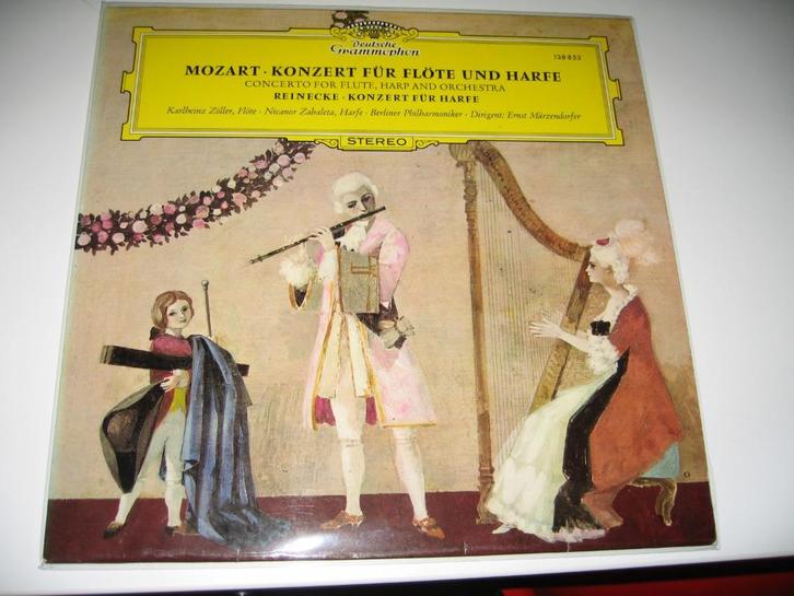 Mozart - Concerto for flute, harp and orchestra, Cd's en Dvd's, Vinyl | Klassiek, Zo goed als nieuw, Classicisme, Overige typen