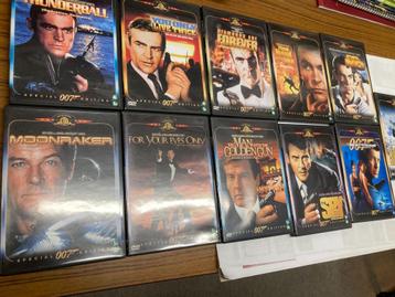 T.K. nog 7 Films op DVD van James Bond Zie actuele lijst beschikbaar voor biedingen