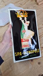 emaille reclame bord spa monopole, Verzenden, Nieuw, Reclamebord