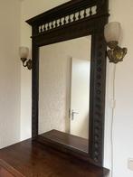 Antieke spiegel met lampjes, Ophalen, Rechthoekig