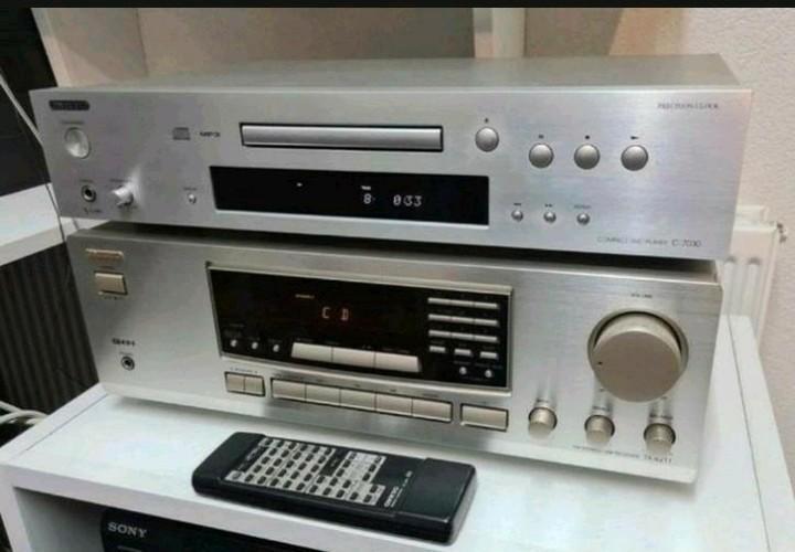 Onkyo stereo set tx-8211 receiver + cd speler c-7030, Audio, Tv en Foto, Stereo-sets, Gebruikt, Overige merken, Ophalen of Verzenden