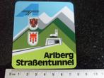 ruit sticker Arlberg Strassentunnel logo vignet embleem, Verzenden, Zo goed als nieuw, Auto of Motor